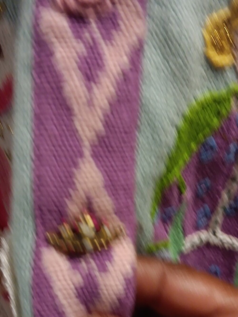 Storybook Knits Novelty Princess & Knight Cardigan - Blue, Pink, Green, Purple - Picture 4 of 6